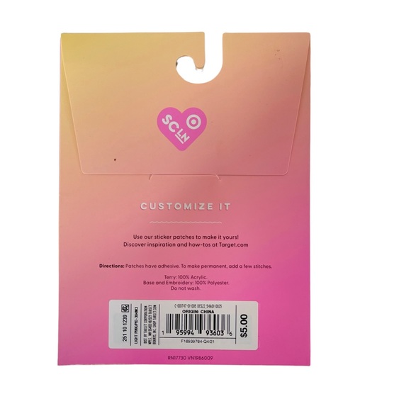 Stoney Clover Lane x Target Glitter Heart Patch Pink and Gold - Picture 5 of 5